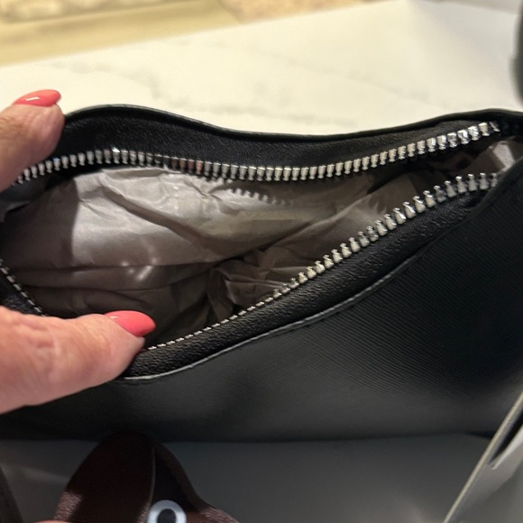 Black Shoulder Bag with Brown Accents New with tag - Picture 5 of 7